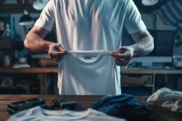 ygorpr Close up of a custom designed t shirt on a sleek office ae41e160 b691 41f4 8f32 4f2504055805
