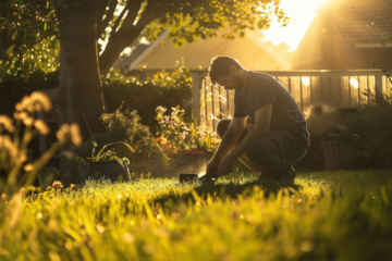 ygorpr A dedicated gardener in the early morning light meticulo 62151f59 d447 421f ba08 16291fbd5e46