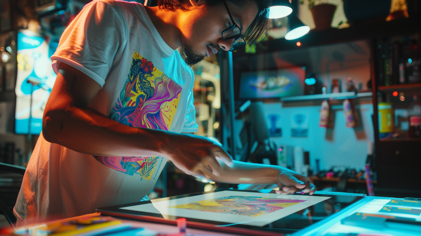 camiseta personalizada silk-screen
