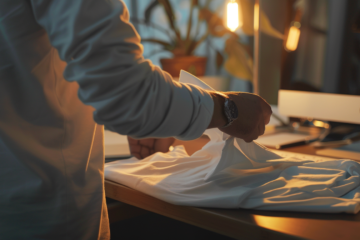 ygorpr Close up of a custom designed t shirt on a sleek office  8ef65c9a 128f 4d7f aae5 85fbc1bc6726