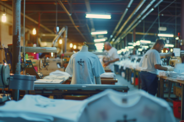 ygorpr Inside a bustling t shirt factory with rows of sewing ma 7284c125 f254 47c9 bc7d 37ab61eaf14c