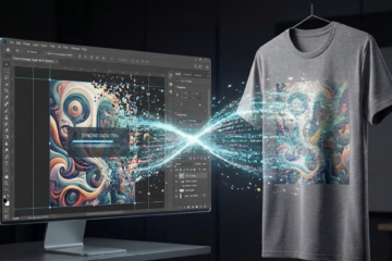 Usei IA para criar Estampa de Camiseta.